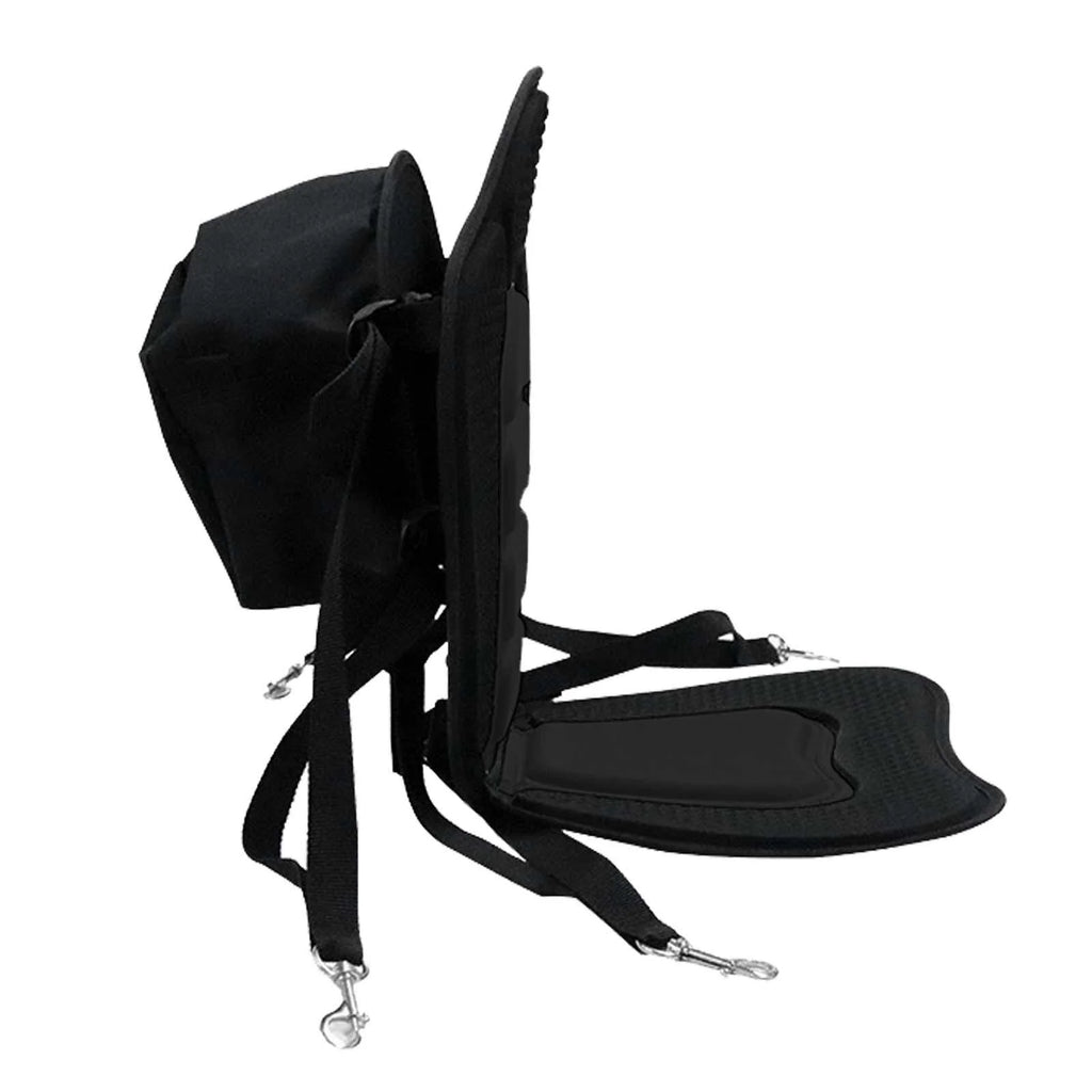 Black Kayak Seat Cushion with Detachable Backrest and Bag Y394