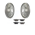Rear Coated Disc Brake Rotors And Semi-Metallic Pads Kit V406