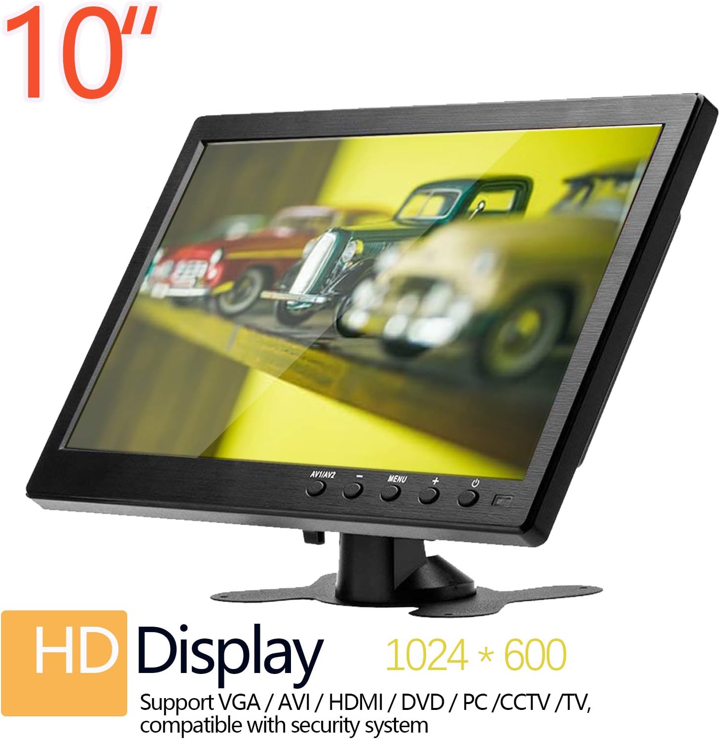 10.1 Inch LCD Security CCTV Monitor with HDMI Input Cable K64981