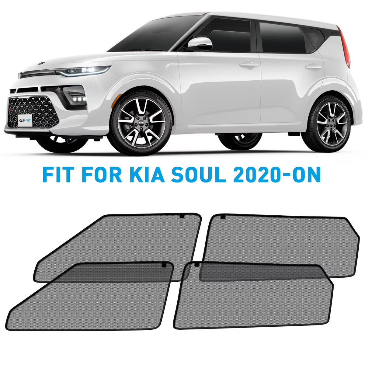 Magnetic Car Window Sunshade 4 Pc. Set Q548101