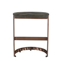 20" Copper Metal Solid Wood Counter Stool N9296