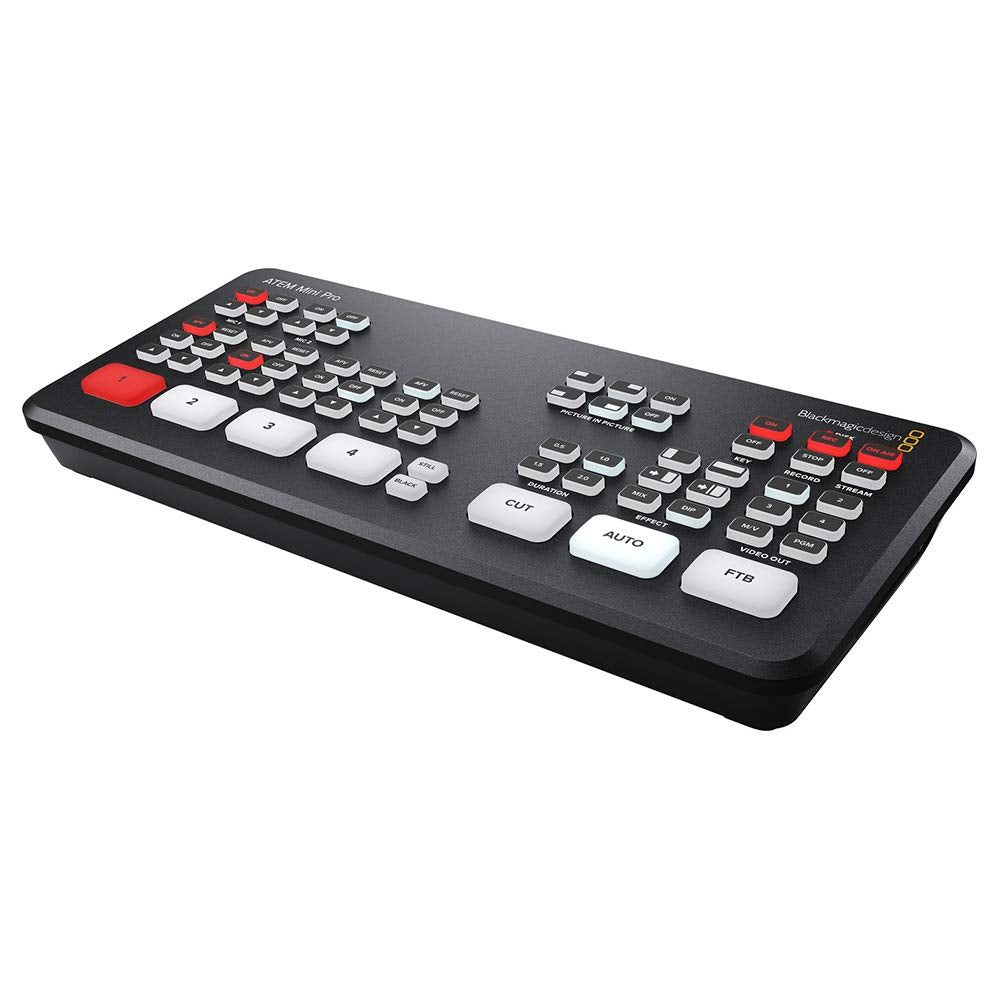 ATEM Mini Pro HDMI Live Stream Switcher with 6' High-Speed HDMI Cable & 10-Pack Straps Bundle P669610