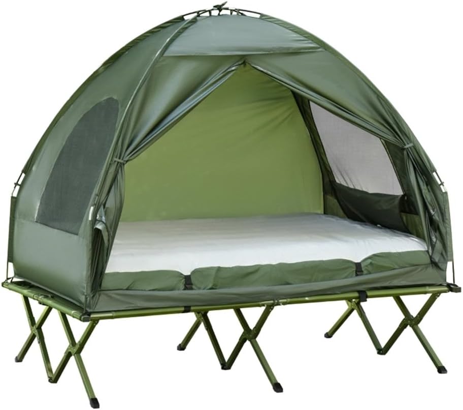 Elevated Waterproof Portable Outdoor Sleeping Cot with Carry Bag U47775