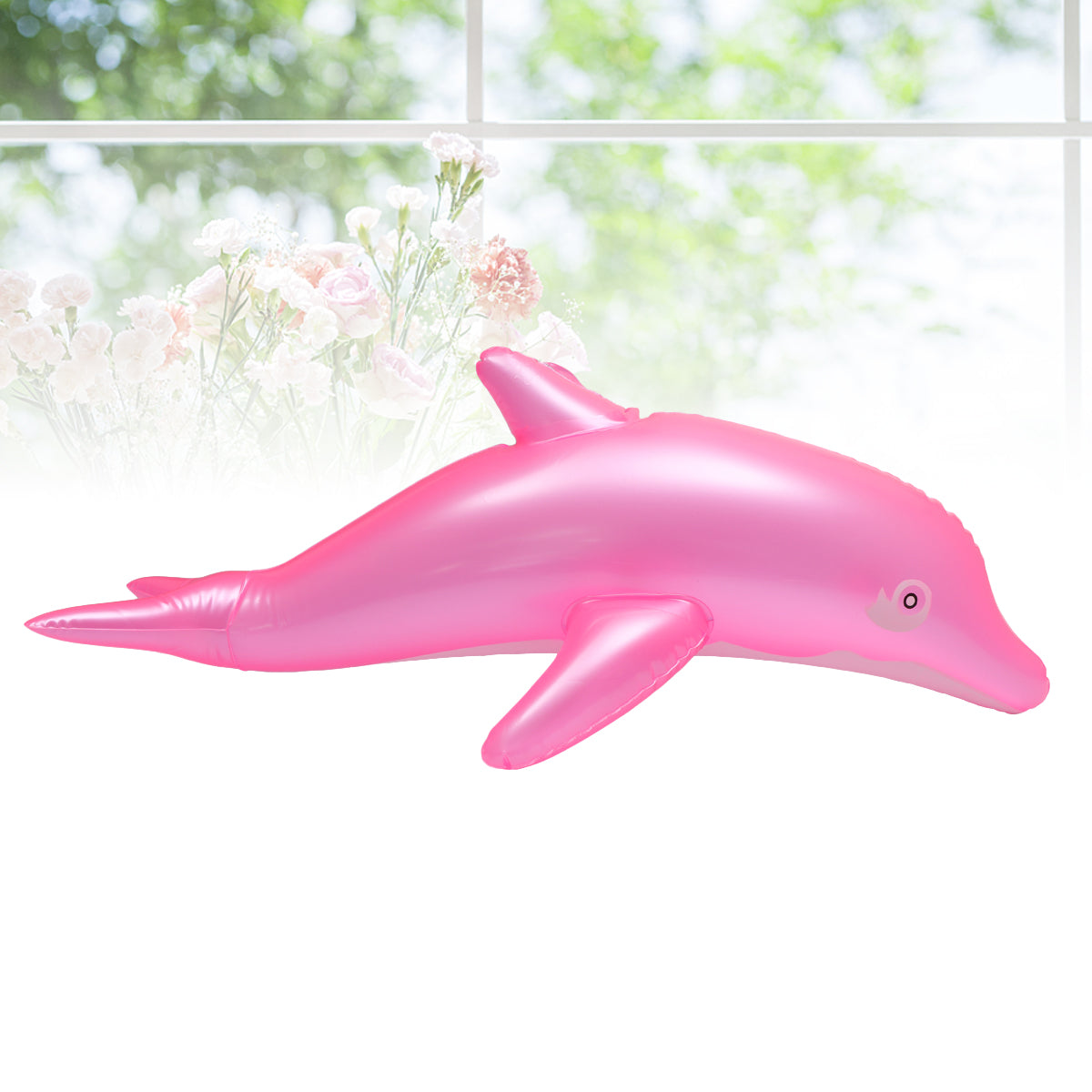 Pink Inflatable Dolphin Bath Time Toy D760942