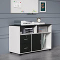 White 2-Drawer Mobile Lateral Filing Cabinet R77056