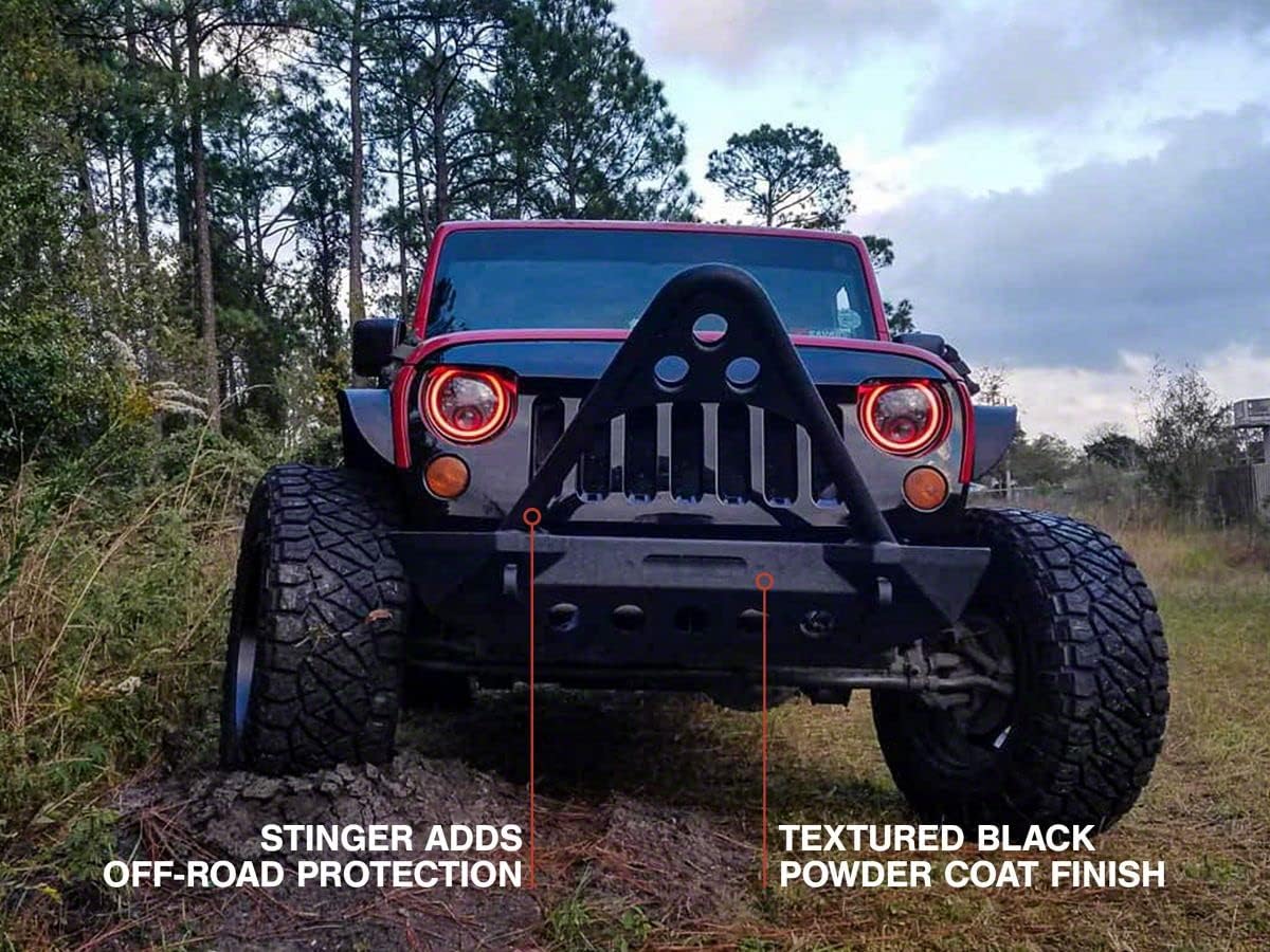 Stubby Winch Front Bumper with Stinger Bar S3635