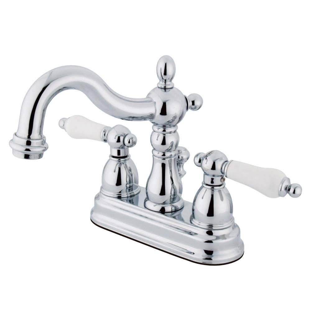 Polished Brass Centerset Lavatory Faucet with Retail Pop-Up N772799