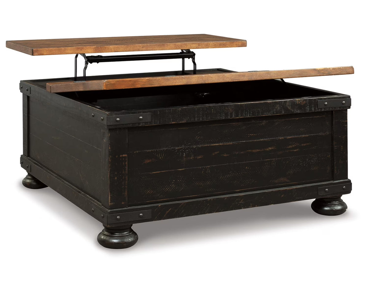 Black/Brown Lift Top Coffee Table S4761