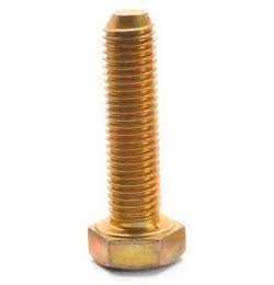 USA Alloy Steel Yellow Zinc Plated Hex Cap Screw Pk 50 Y226887