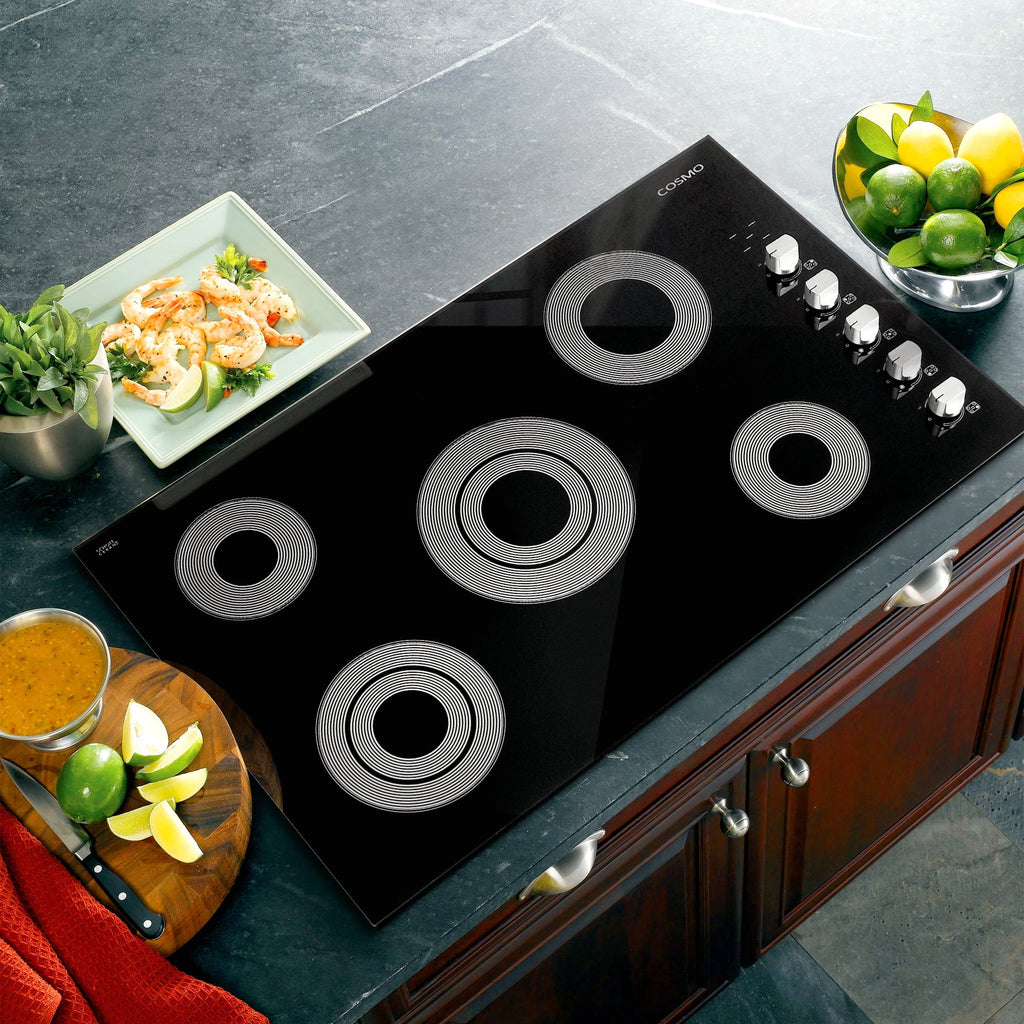 2 Piece Kitchen Appliance Packages with Electric Cooktop & Electric Wall Oven V5460