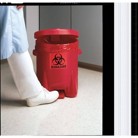 14 Gallon Red Biohazardous Waste Can W985