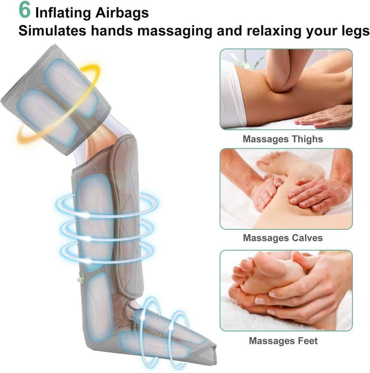 Calf Feet Thigh Compression Leg Massager H3446
