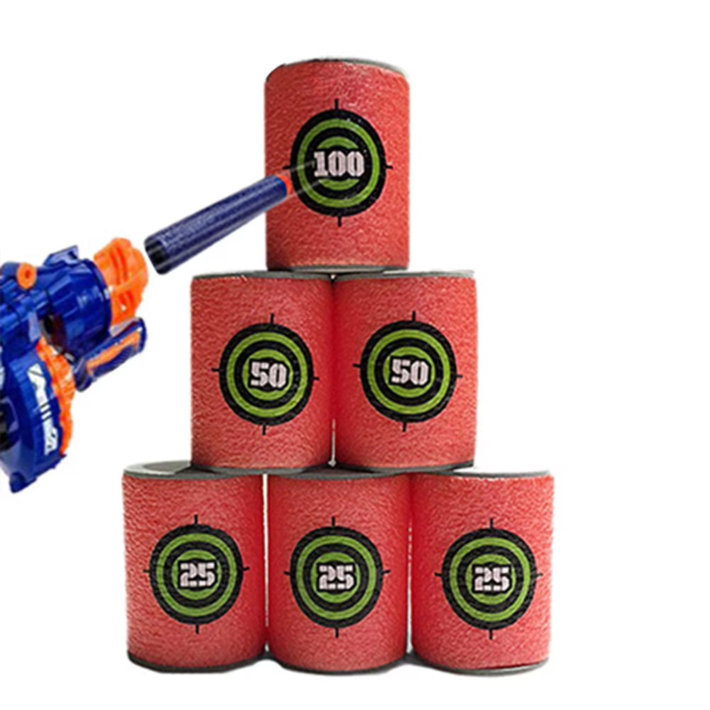 6Pcs Eva Foam Dart Target Toy for Nerf N-Strike Blasters G823724