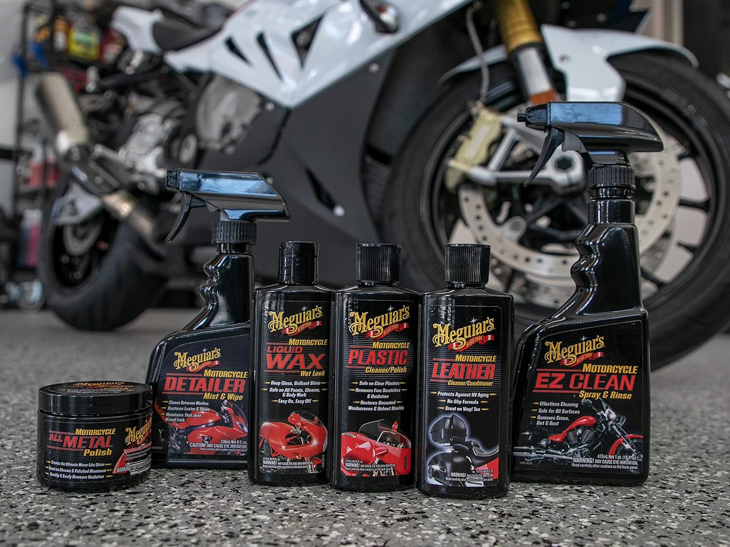 Motorcycle Care Kit for Cleaning and Detailing O1315