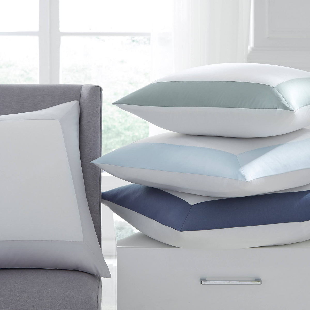 White Boudoir Sham Q775