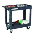 16 in. 2-Shelf Utility Cart, Black E7335