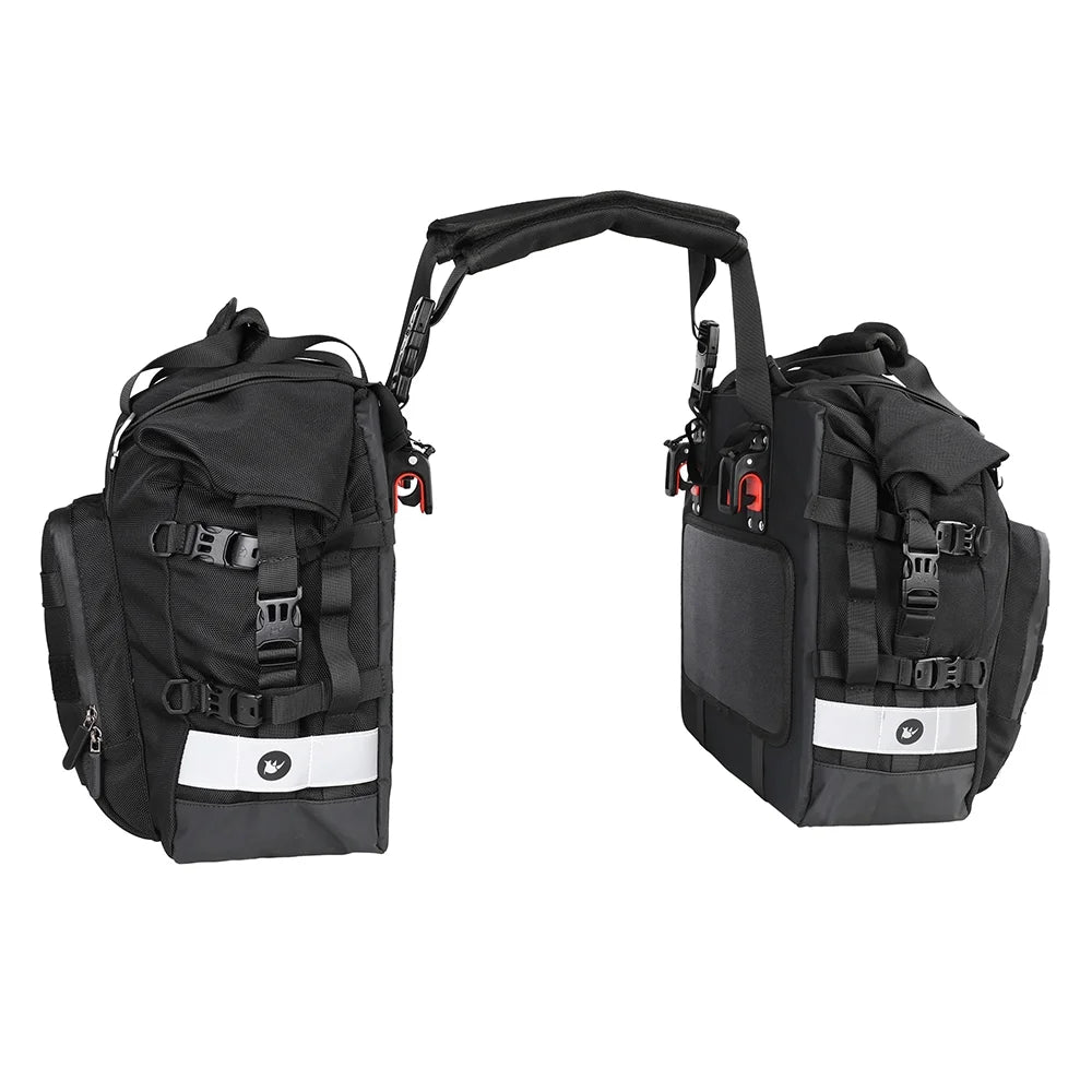 Polyester Motorcycle Side Saddle Bag 20L with Removable Waterproof Inner Bag I706033
