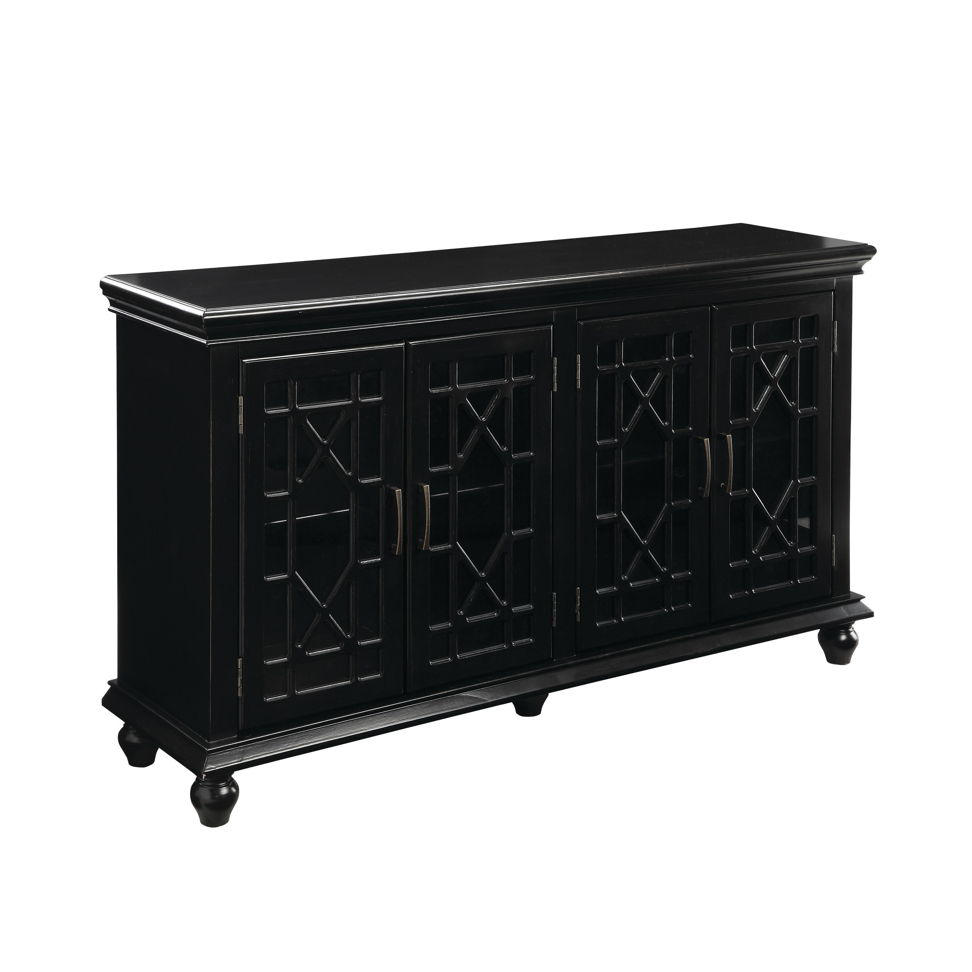 Black Accent Cabinet D4377