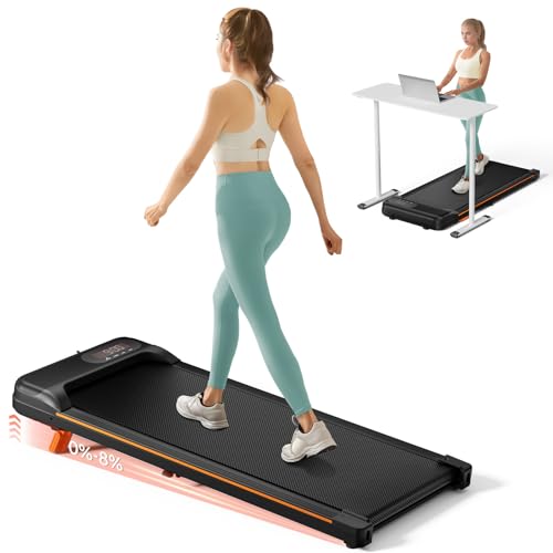 Under Desk Treadmill with Incline 2.5HP Portable Walking Treadmill L352