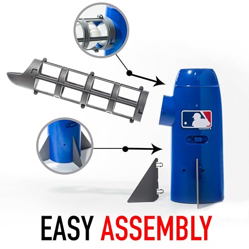 Multicolor Kids Baseball Pitching Machine with 5 Plastic Baseballs & Baseball Bat D1393