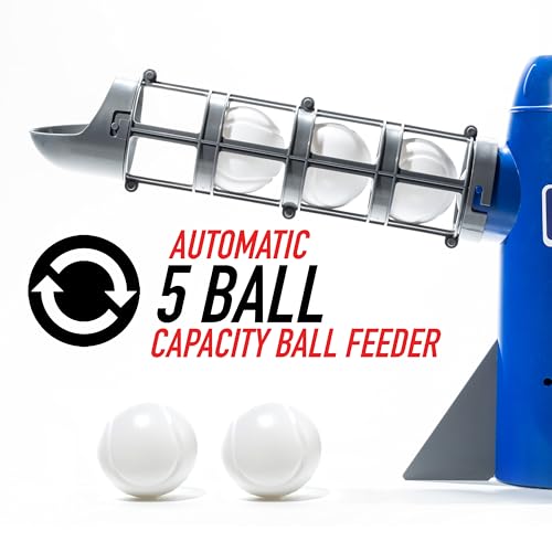 Multicolor Kids Baseball Pitching Machine with 5 Plastic Baseballs & Baseball Bat D1393