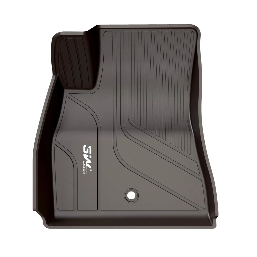 Black TPE Car Floor Mats for Tesla Model 3 G4661