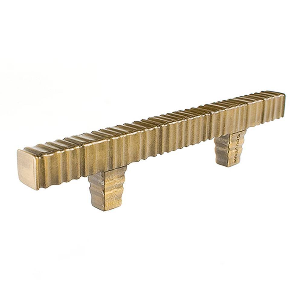 Antique Brass 17-1/4 in Square Bar Cabinet Pull N525