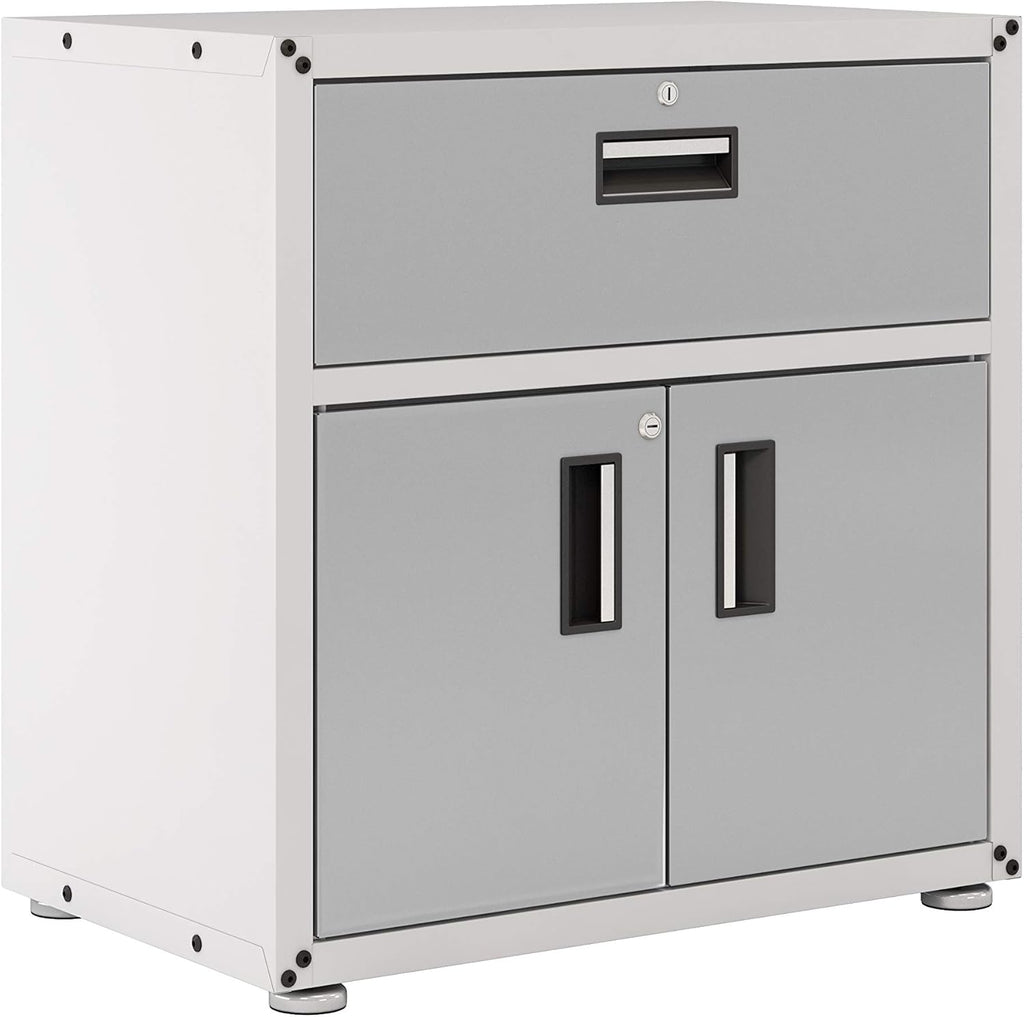 One Drawer Steel Cabinet with 2 Doors W72837