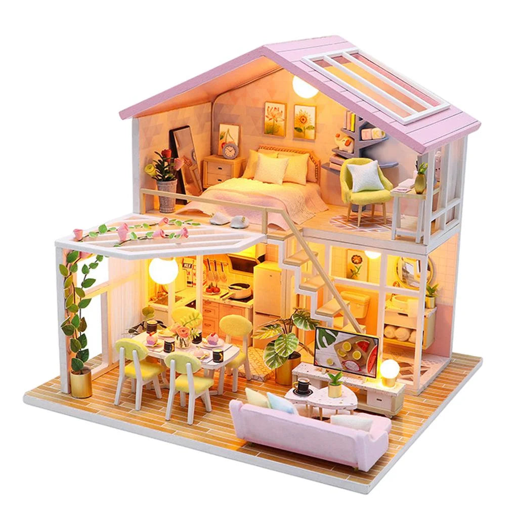 Handcraft Dollhouse Furniture Romantic Modern Cottage T76307