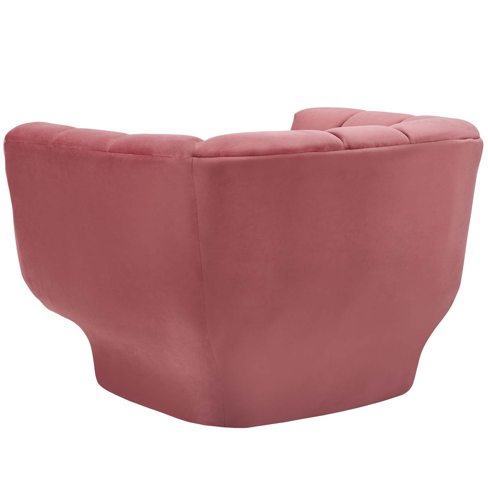 Pink Velvet Accent Side Chair Z879230