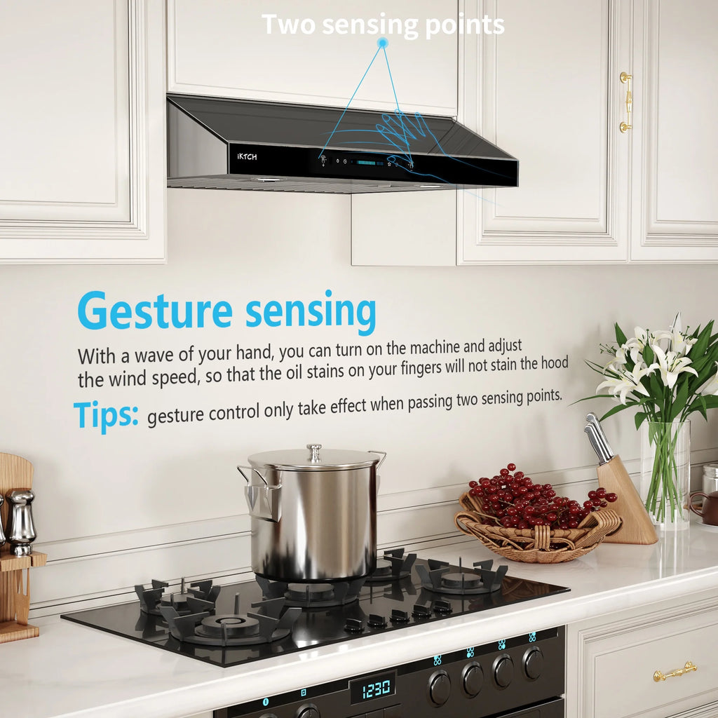 900 CFM Ducted Under Cabinet Range Hood with LED Lights Z836530