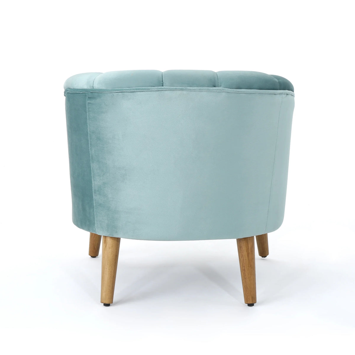 Seafoam Blue Velvet Club Chairs, Set of 2 K7111