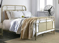 Distressed Ivory Cal King Bed D758