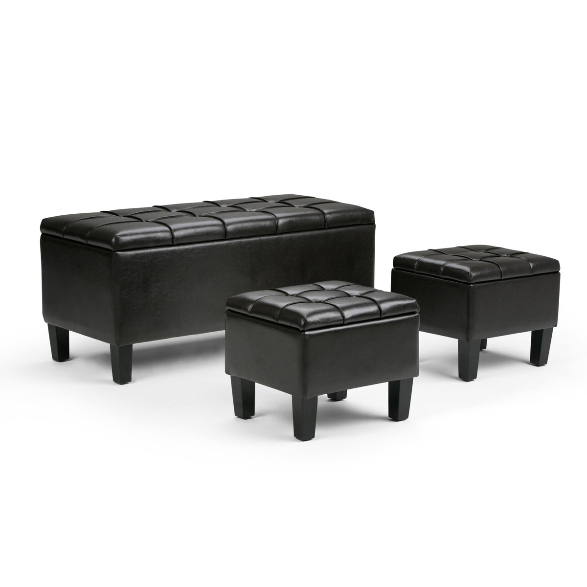 Natural Rectangle Storage Ottoman Z947