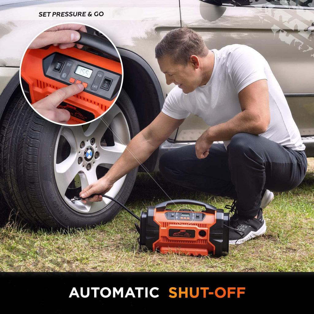 Tire Inflator with Pressure Gauge for Car Tires G469
