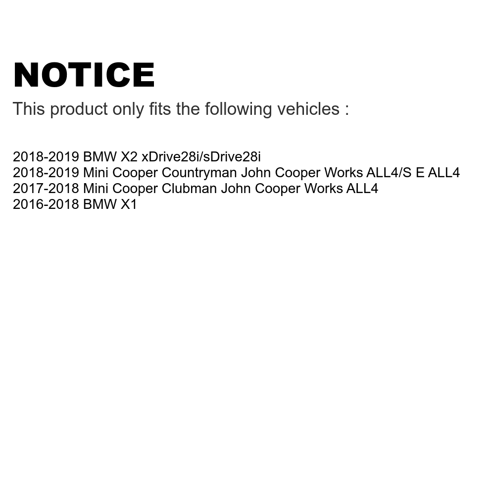 Rear Coated Disc Brake Rotors And Semi-Metallic Pads Kit V406