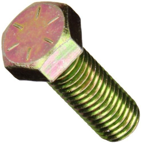 9/16-12 x 2 3/4 Hex Cap Screw Grade 8 Zinc Yellow Plated Steel, 25 pcs W543