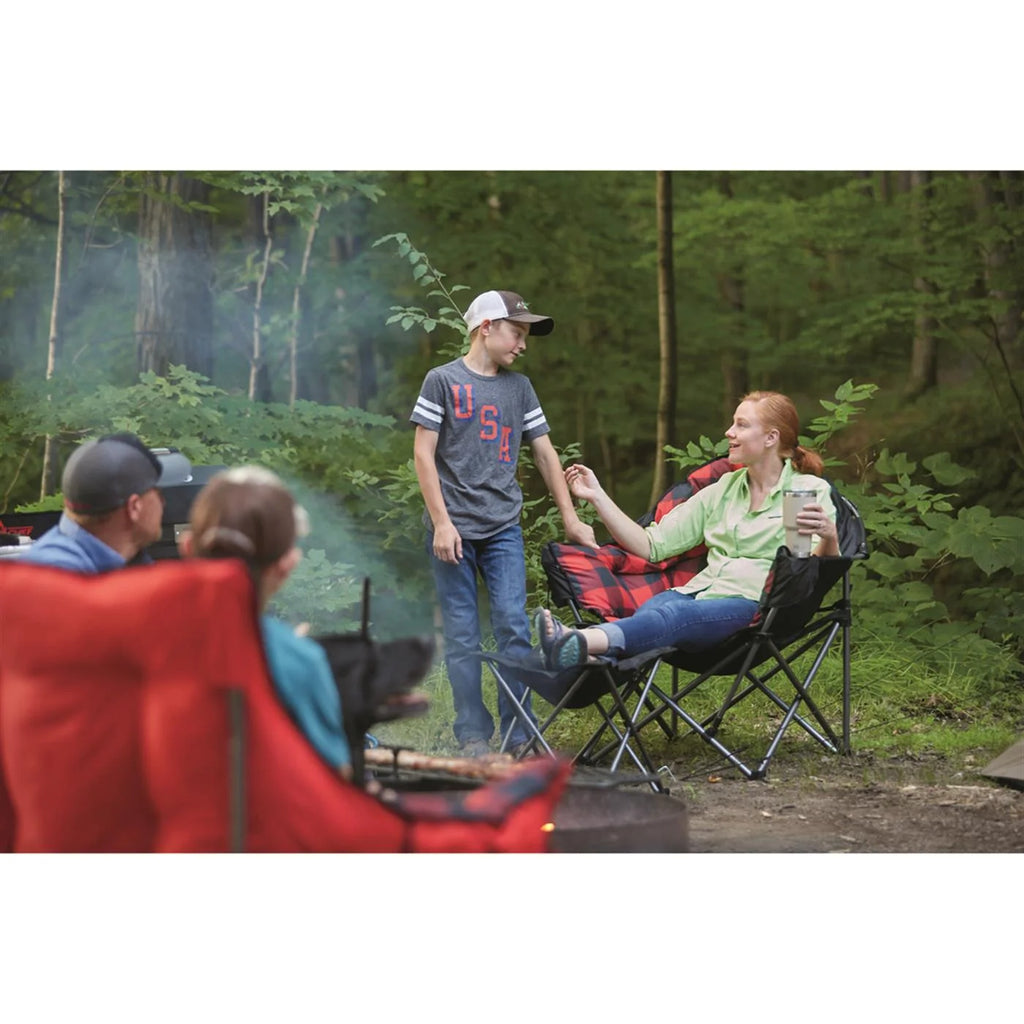 Oversized Folding Camping Chair with Padded Seats, 500-lb. Capacity V73688