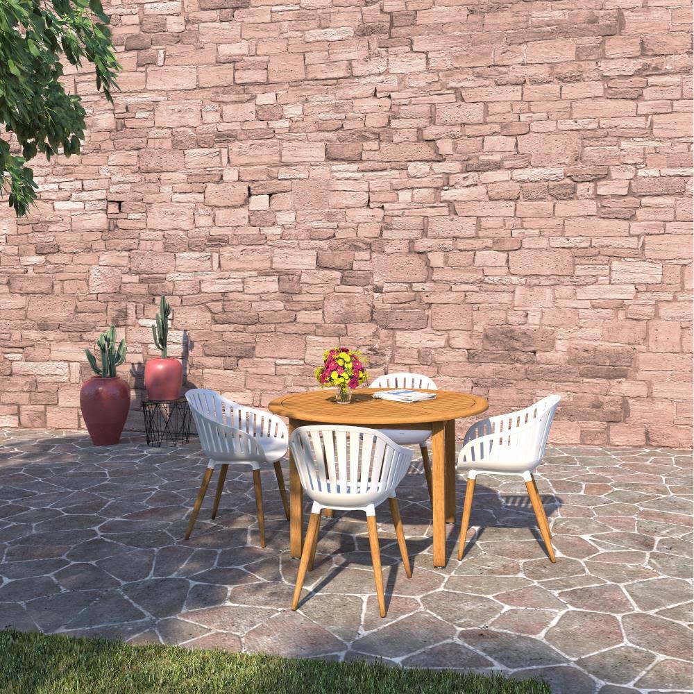 5-Piece Brown Frame Patio Set M75599
