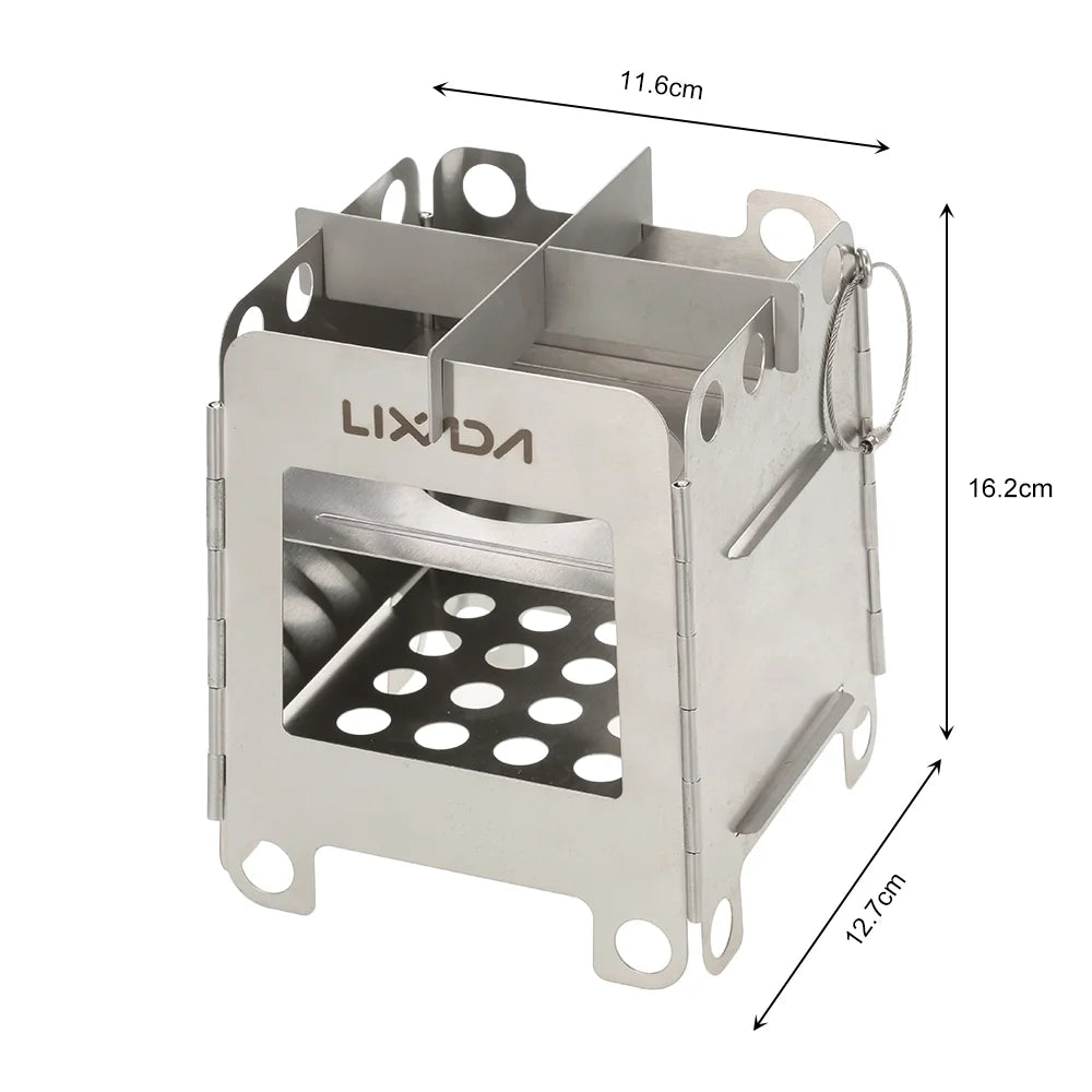 Pocket Stainless Steel Wood Stove N4344