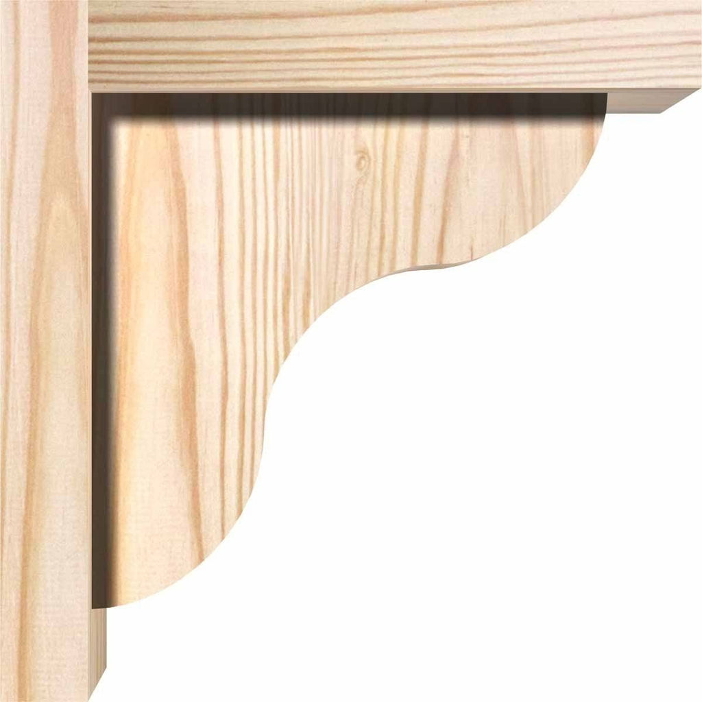 Carmel Smooth Corbel with Backplate, Douglas Fir C207