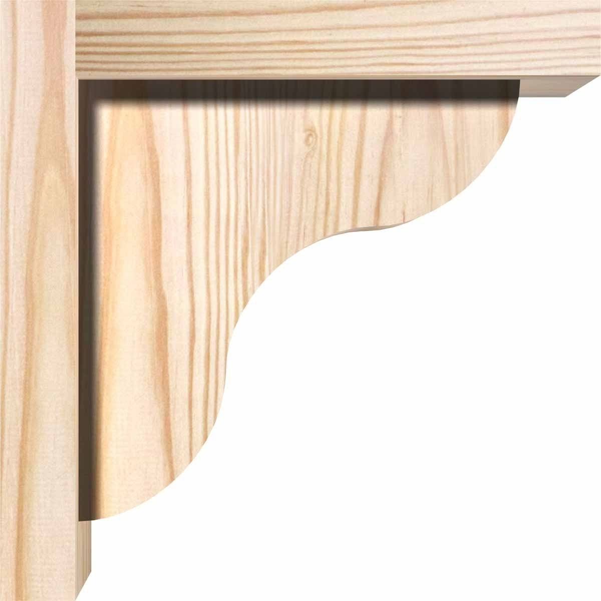 Carmel Smooth Corbel with Backplate, Douglas Fir C207