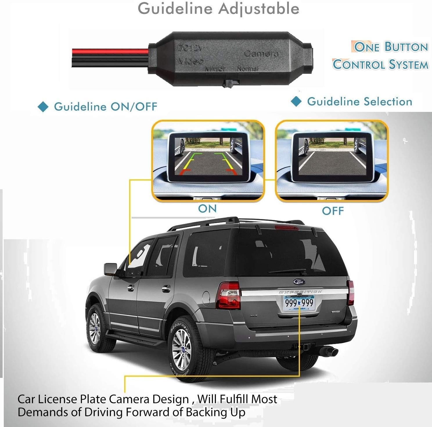 Reversing Camera Integrated in Trunk Handle for Audi A3 8V, A4 B9, A5, Q5, A6, Q7, A7, A8 Allroad Pack of 2 D437