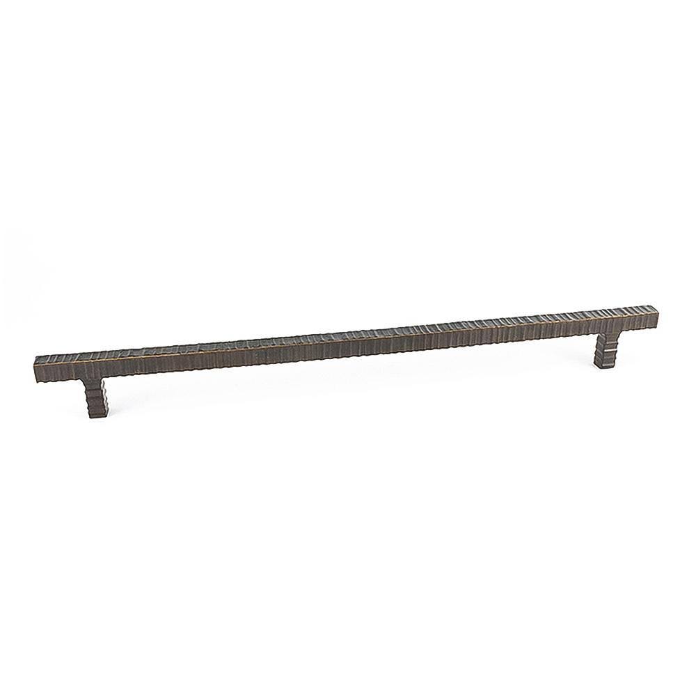 Antique Brass 17-1/4 in Square Bar Cabinet Pull N525