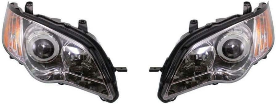 Subaru Legacy/Outback Headlight Assembly 2008 2009 Pair w/Bulbs Y45845