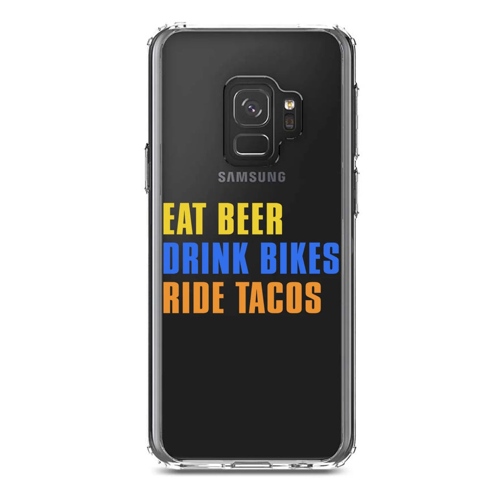 Clear Shockproof Hybrid Case for Samsung Galaxy S9 with Tempered Glass Screen Protector D67136