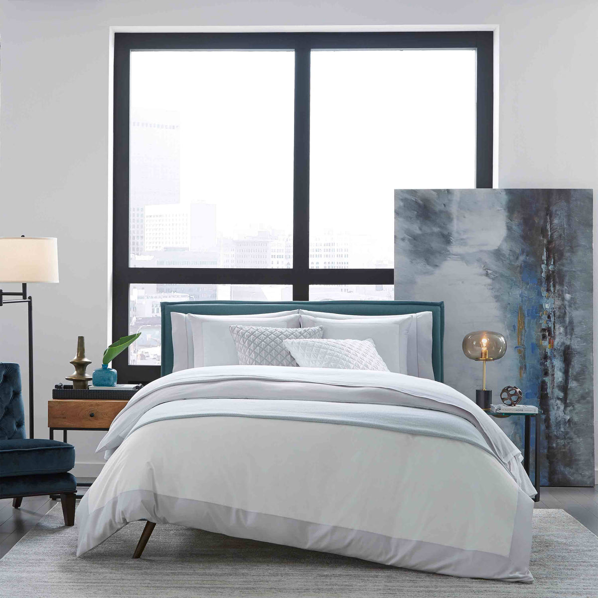 White Boudoir Sham Q775