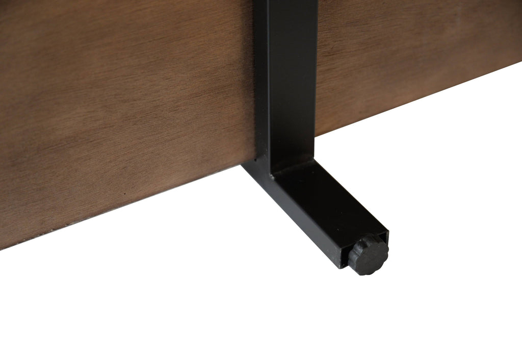 Walnut Brown 4 Shelf Etagere Bookcase Y778