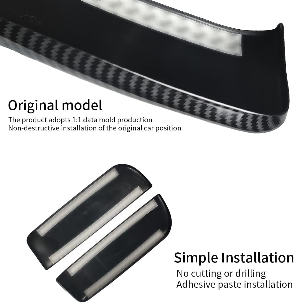 Carbon Fiber Car Center Armrest Box Cover Pack of 2 X399786