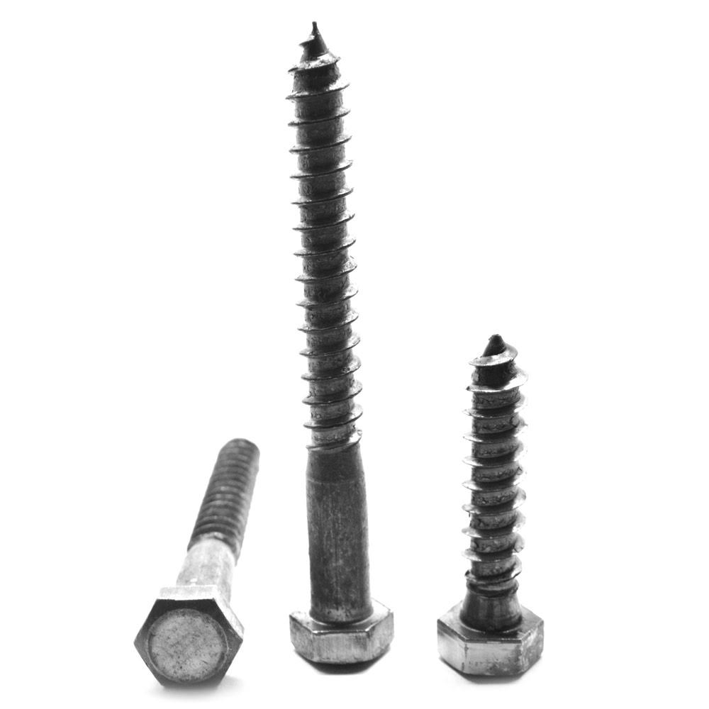 Hex Lag Screw Low Carbon Steel Plain Finish R382372
